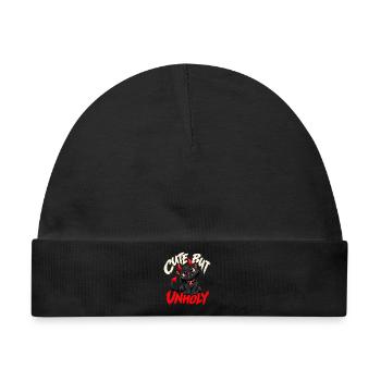 Cute But Unholy Schwarze Katze Gothic - Baby Premium Organic Mütze - Schwarz - Vorne