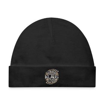 Klaus - Baby Premium Organic Mütze - Schwarz - Vorne