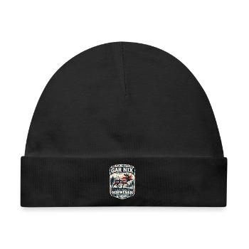 Norwegen Elch Badge Motiv - Baby Premium Organic Mütze - Schwarz - Vorne