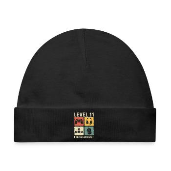 Level 11 freigeschaltet 11. Geburtstag 11 Jahre - Baby Premium Organic Mütze - Schwarz - Vorne