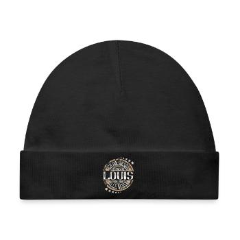 Louis - Baby Premium Organic Mütze - Schwarz - Vorne