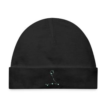 Fische, Stern, Sternbild, Tierkreiszeichen Grün - Baby Premium Organic Mütze - Schwarz - Vorne