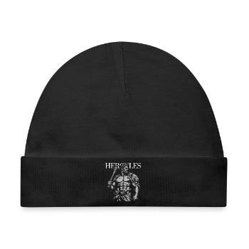 Herkules' mythische Stärke-Silhouette - Baby Premium Organic Mütze - Schwarz - Vorne