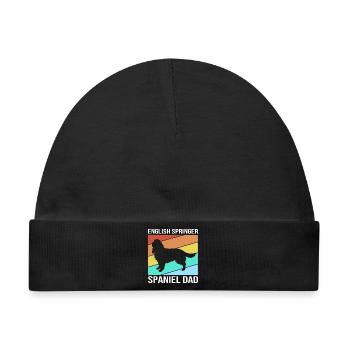 Springer Spaniel - Baby Premium Organic Mütze - Schwarz - Vorne