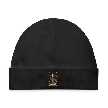 Lustiges Kaffee Shirt, Caffeine Steampunk - Baby Premium Organic Mütze - Schwarz - Vorne