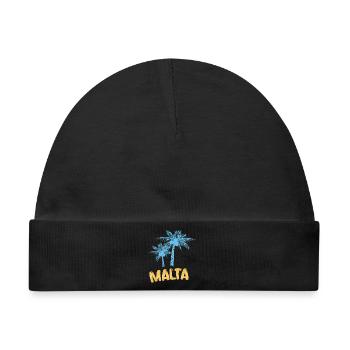 Geschenk für Malta - Baby Premium Organic Mütze - Schwarz - Vorne