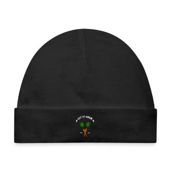 möhre wachsen garten bauer landwirt garden gärtner - Baby Premium Organic Mütze - Schwarz - Vorne