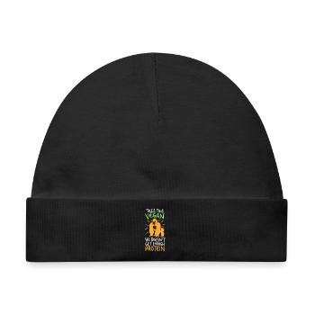 Vegan - Tell This Vegan - Baby Premium Organic Mütze - Schwarz - Vorne