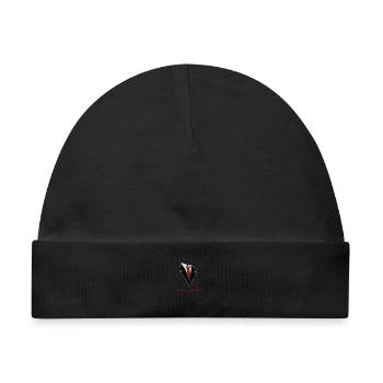 Eleganter Anzug mit Krawatte Motiv - Baby Premium Organic Mütze - Schwarz - Vorne