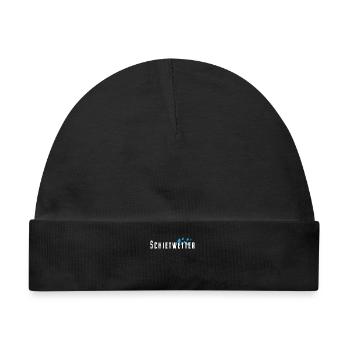 Schietwetter Regen Winter Herbst Hamburg Outdoor - Baby Premium Organic Mütze - Schwarz - Vorne