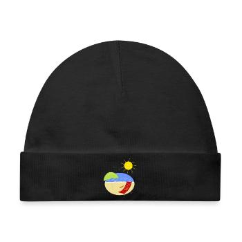 strand urlaub sonne - Baby Premium Organic Mütze - Schwarz - Vorne