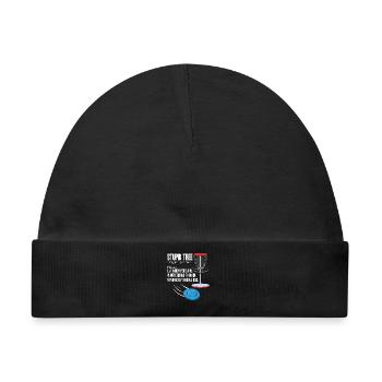 Disc Golf - Baby Premium Organic Mütze - Schwarz - Vorne