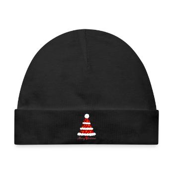 Tannenbaum Weihnachten - Baby Premium Organic Mütze - Schwarz - Vorne