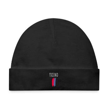 Tessin Ticino Souvenir Tessiner Geschenk - Baby Premium Organic Mütze - Schwarz - Vorne