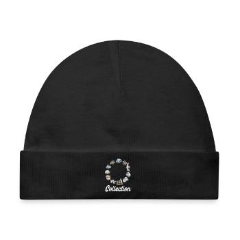 Mineralien Steine Geologie Sammler Mineral Geologe - Baby Premium Organic Mütze - Schwarz - Vorne