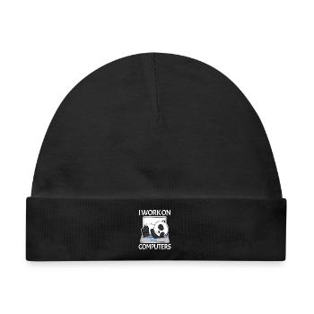 Computer Nerd Programmierer Herren Geschenk - Baby Premium Organic Mütze - Schwarz - Vorne