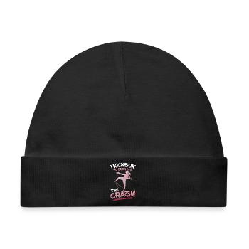 Kickboxen Kickboxer - Baby Premium Organic Mütze - Schwarz - Vorne