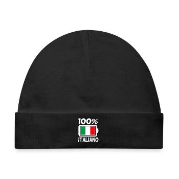 Italien Italiener - Baby Premium Organic Mütze - Schwarz - Vorne