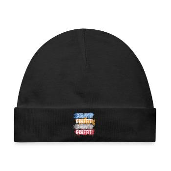 Graffiti - Baby Premium Organic Mütze - Schwarz - Vorne