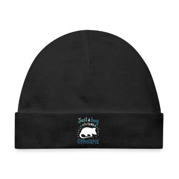 Opossum Opossum-Liebhaber - Baby Premium Organic Mütze - Schwarz - Vorne