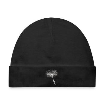 Loewenzahn Samen Pusteblume - Baby Premium Organic Mütze - Schwarz - Vorne