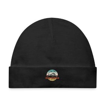 Rocky Mountain Wandern Vintage - Baby Premium Organic Mütze - Schwarz - Vorne
