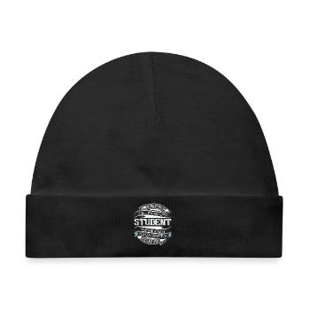 Student - Baby Premium Organic Mütze - Schwarz - Vorne