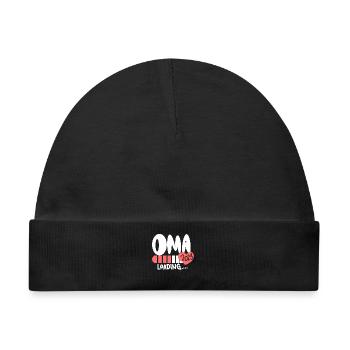 Oma 2023 - Werdende Oma 2023 - Baby Premium Organic Mütze - Schwarz - Vorne