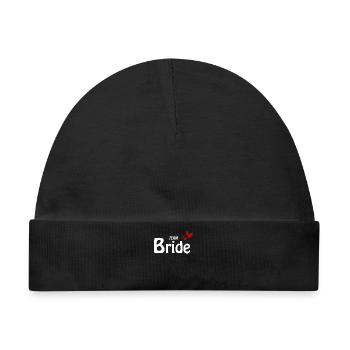 Team Bride - Baby Premium Organic Mütze - Schwarz - Vorne