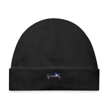 Gelsenkirchen Skyline Herzschlag Fan Herz Liebe - Baby Premium Organic Mütze - Schwarz - Vorne