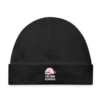 Blobfisch - Baby Premium Organic Mütze - Schwarz - Vorne