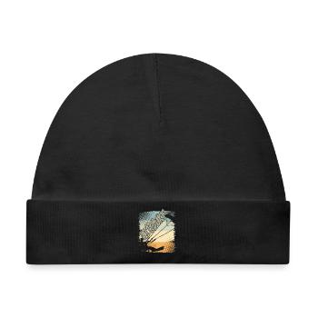 Kitesurfen Kitesurf Kitesurfer Kiteboard - Baby Premium Organic Mütze - Schwarz - Vorne