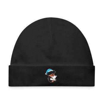 Hund Hunderasse Rottweiler - Baby Premium Organic Mütze - Schwarz - Vorne
