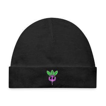Süße Rote Beete Vegan Veganer Shirt Geschenk - Baby Premium Organic Mütze - Schwarz - Vorne