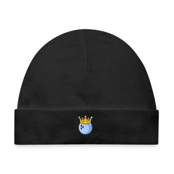 Bowling Herren Partnerlook - Baby Premium Organic Mütze - Schwarz - Vorne