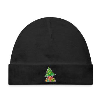 WeihnachtenKino Serie Filme anschauen - Baby Premium Organic Mütze - Schwarz - Vorne