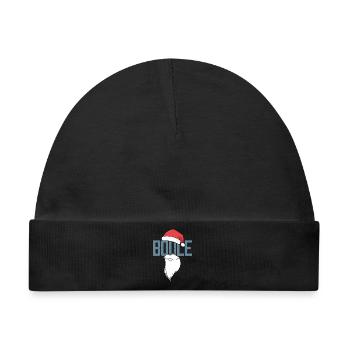 Boule Santa Petanque Outfit für Bouler zum boulen - Baby Premium Organic Mütze - Schwarz - Vorne