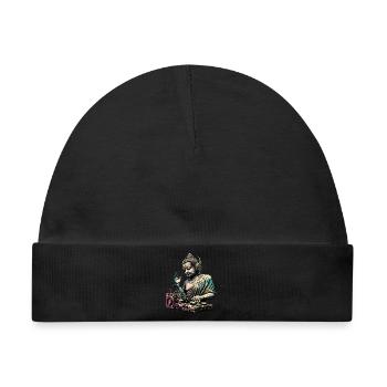 DJ Buddha - Baby Premium Organic Mütze - Schwarz - Vorne