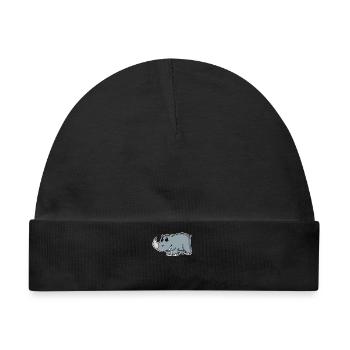 Nashörner Nashorn - Baby Premium Organic Mütze - Schwarz - Vorne