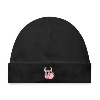 wütender Bulle - Baby Premium Organic Mütze - Schwarz - Vorne