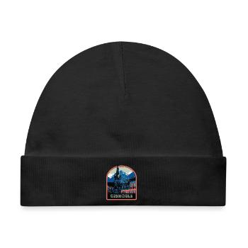 Illustration emblematische Ansicht von Grenoble - Baby Premium Organic Mütze - Schwarz - Vorne