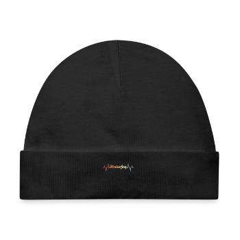 Vintage Winsurfer Herzklopfen - Baby Premium Organic Mütze - Schwarz - Vorne