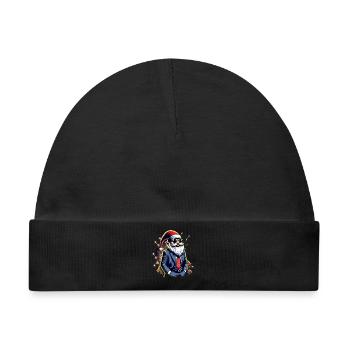 Chef Wichtel Gnome mit Lichterkette - Baby Premium Organic Mütze - Schwarz - Vorne