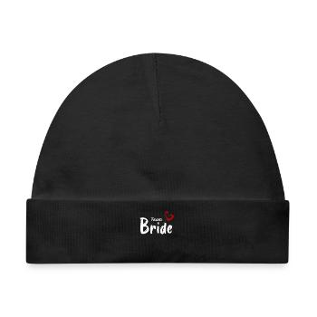 Team Bride - Baby Premium Organic Mütze - Schwarz - Vorne