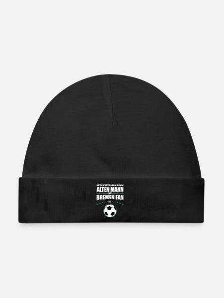 Alter Mann - Bremen Fan | Retro Vintage Design - Baby Premium Organic Mütze - Schwarz