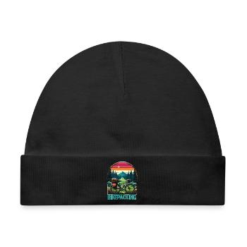 Bikepacking Sunset Trail - Baby Premium Organic Mütze - Schwarz - Vorne