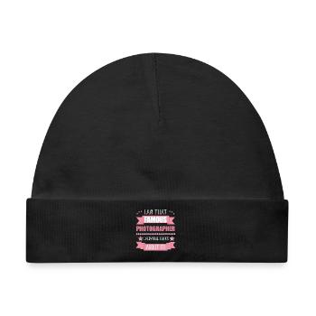Fotografin Beruf Damen Geschenk - Baby Premium Organic Mütze - Schwarz - Vorne