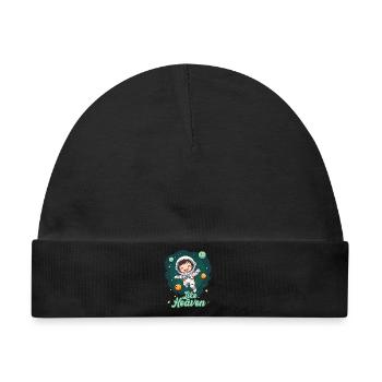 Like Heaven - Astronaut - Baby Premium Organic Mütze - Schwarz - Vorne