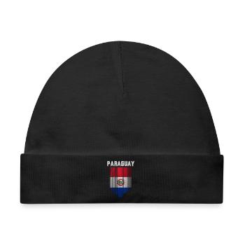 Paraguayische Flagge, Paraguayischer Stolz - Baby Premium Organic Mütze - Schwarz - Vorne