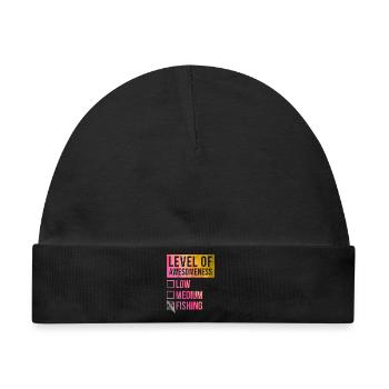 Angeln Angeln Angeln Angeln - Baby Premium Organic Mütze - Schwarz - Vorne
